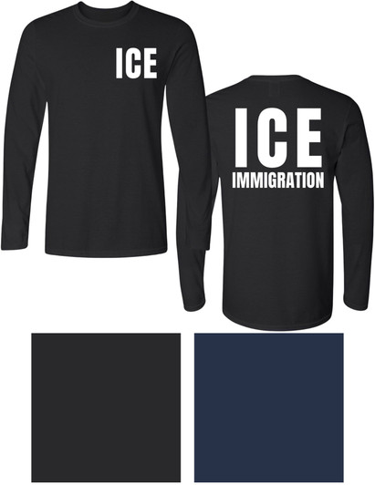 ICE Double Side Printed Long Sleeve T-Shirt