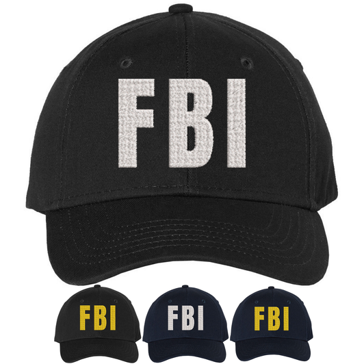 FBI Embroidered Costume Baseball Cap Federal Bureau of Investigation Adjustable Accessory Hat