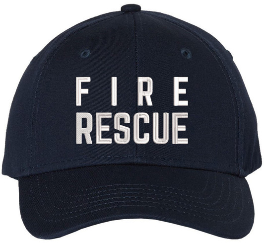 Fire Rescue Embroidered Baseball Cap | Firefighter Fire Dept. First Responder Structured Hat