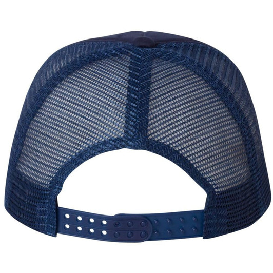 Smiley Face Embroidered Foam Mesh Back Trucker Hat Happy Face Unisex Adjustable Baseball Hat
