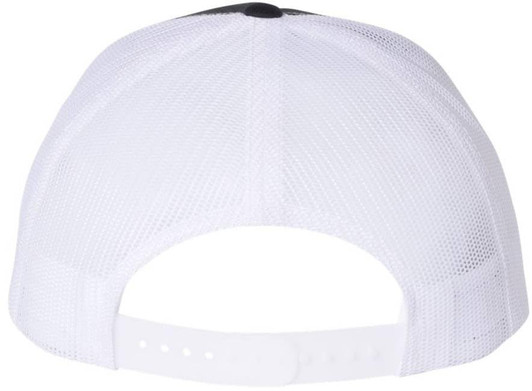 US Army Veteran USA Flag Embroidered Trucker Hat | Structured Mesh Back Military Vet Snap Back Baseball Cap