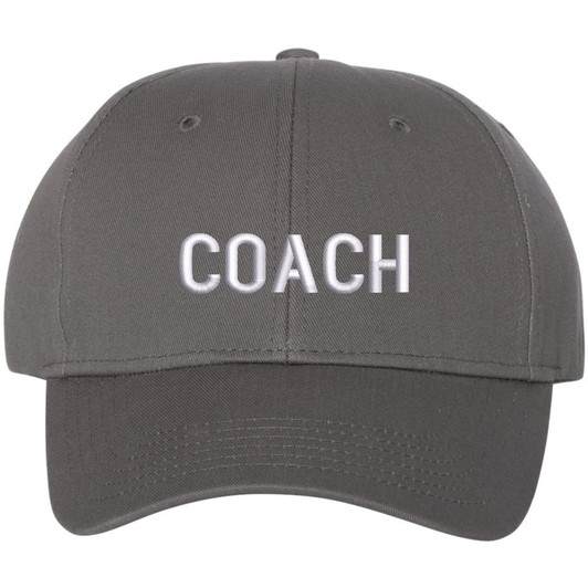 COACH Baseball Hat | Embroidered Coaches Uniform Head or Assistant Coach Sports Team Cap for Men & Women