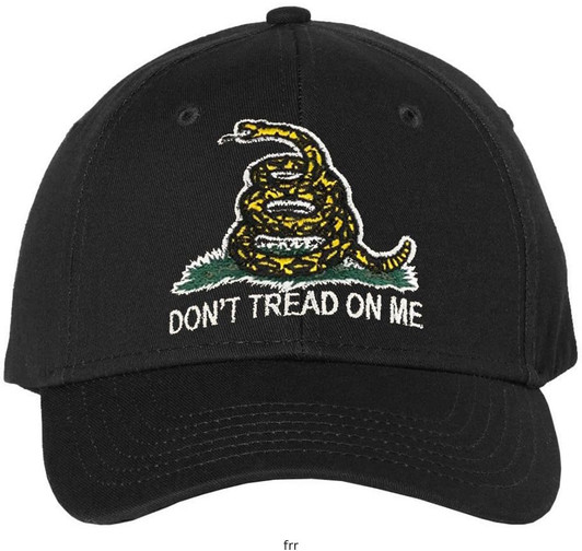 Don’t Tread On Me Gadsen Snake Baseball Cap Embroidered Rafflesnake Hat
