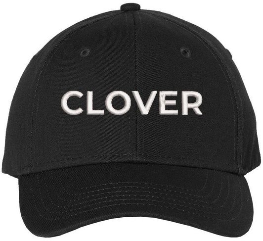 Clover Text Embroidered Baseball Cap | St. Patricks Day Structured Hat