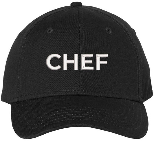 Chef Embroidered Baseball Hat | Professional Cook Head or Sous Culinary Expert Hat | Structured & Adjustable