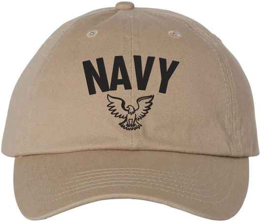 NAVY Embroidered Baseball Cap Eagle Emblem Military Patriotic Adjustable Dad Hat