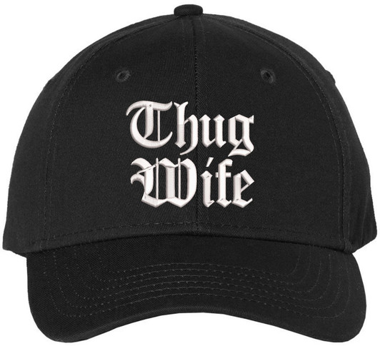 Thug Wife Embroidered Dad Hat Hip Hop Streetwear Gangsta Cap