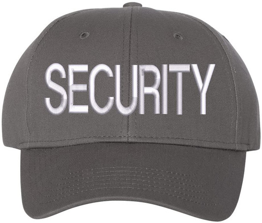 SECURITY Baseball Hat | LARGE Embroidered Structured Adjustable Uniform Guard Officer Official Bouncer Bodyguard Cap