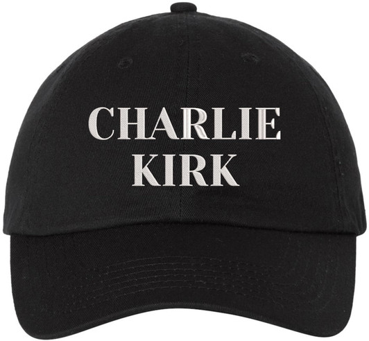 Charlie Kirk Embroidered Baseball Cap Political Text Buckle Adjustable Dad Hat