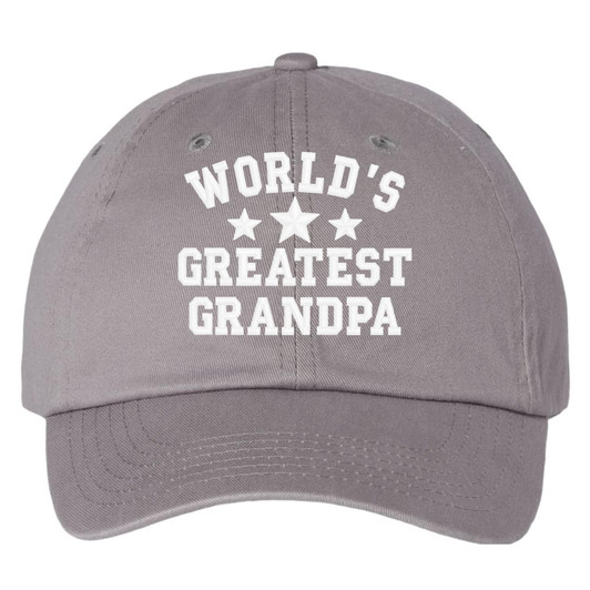 World's Greatest Grandpa Soft Cotton Dad Hat Baseball Hat for the World's Best Grandpa