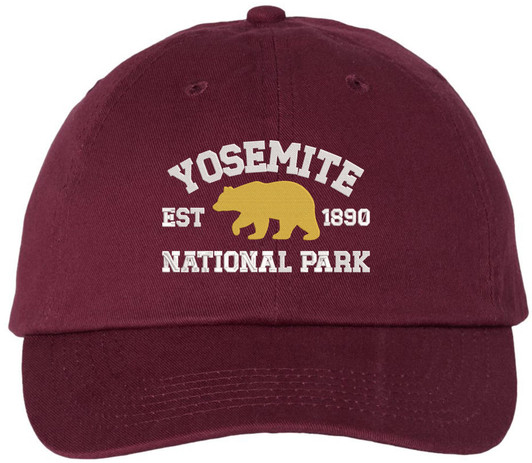 Yosmite National Park Est 1890 Embroidered Baseball Cap | Wild Life 100% Cotton Adjustable Unisex Hat