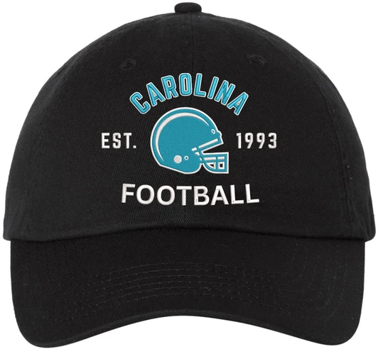 Football Team Dad Hat USA Embroidered Cotton Cap Adjustable Buckle National League Color Helmet Fan Hat