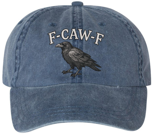 F-CAW-F Embroidered Baseball Cap Funny Crow Adjustable Dad Hat
