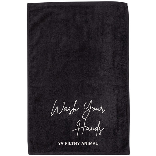 Funny Embroidered 100% Cotton Hilarious Sarcastic Graphic Hand Towel With Hemmed Edges