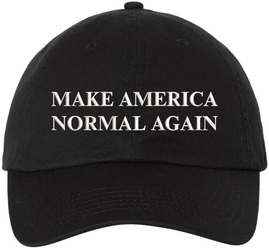 Make America Normal Again Embroidered Dad Hat | Funny Political Baseball Cap | Unisex Cotton Adjustable