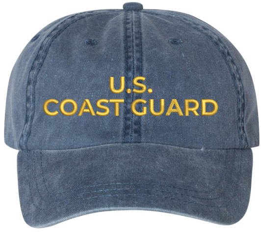 U.S. Coast Guard Embroidered Dad Hat Adjustable Baseball Cap Military Veteran Hat