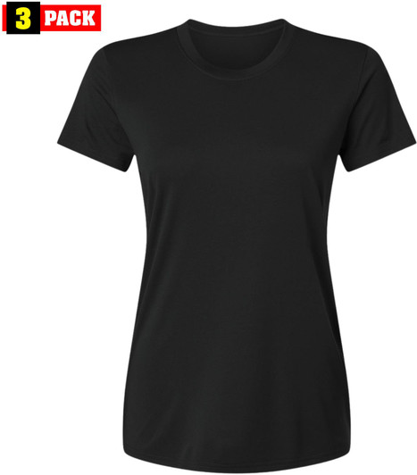 3 Pack Women's Performance Quick Dry Athletic Tactical T-Shirts Running Workout Army Short Sleeve Shirts