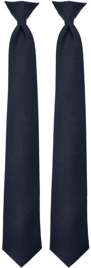 2 Pack Police Clip-On Uniform Tie Breakaway Law Enforcement Security Necktie 100% Polyester
