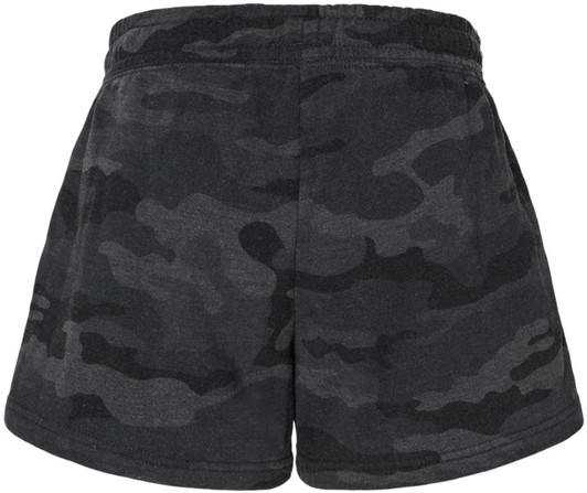 Women's Fleece Lined Sweat Shorts Lightweight Wave Wash Classic Fit with Elastic Waistband, Lounge Short