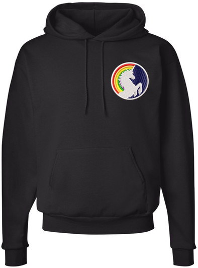 Rainbow Unicorn LGBTQ+ Pride Embroidered Hoodie Sweatshirt Gender Neutral Fashion Love Pullover