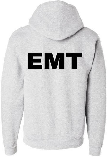 EMT Hoodie Emergency Medical Technician First Responder AMBU Double Sided Hooded Sweatshirt