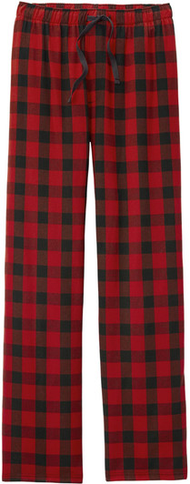Flannel Plaid Lounge Pants | Cotton Pajama Classic Buffalo Sleep Bottoms with Drawstring Closure