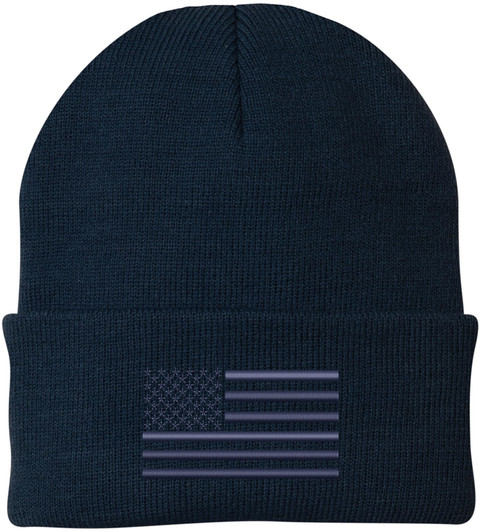 American Flag 100% Acrylic Skull Cap, USA Army Military Tactical Winter Warm Beanie Watch Hat