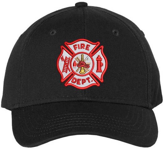 Fire Department Hat Fire Dept Logo Low Profile Adjustable Baseball Cap