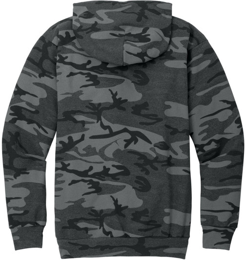 Camo Fleece Pullover Hoodie | Camouflage Hooded Sweatshirt | Casual Warm Cotton Blend with Front Pocket