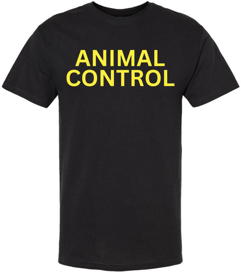 Animal Control Crewneck Sweatshirt | Dept Shirt for Catcher & Cleaner of Pets & Animals Team Work Long Sleeve, Black