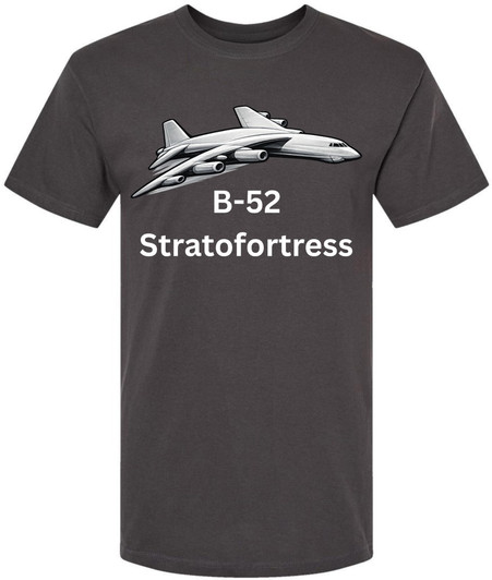 B-52 Stratofortress Printed T-Shirt Military Aviation Bomber Aircraft Graphic 100% Cotton Crewneck Tee
