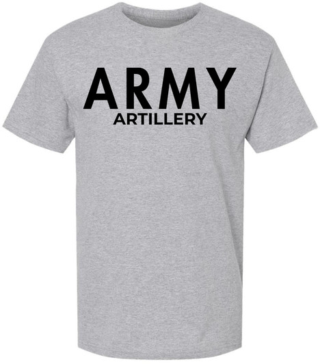 Army Artillery T-Shirt | U.S. Military Field Corps Soldier Physical Training PT Short Sleeve Tee Shirt for Men & Women