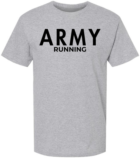 Army Running T-Shirt | U.S. Military PT Physical Training Fitness, Jogging & Workout Short Sleeve Tee Shirt