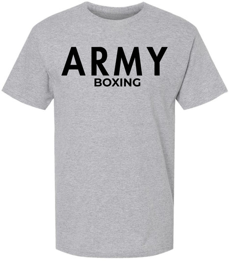 Army Boxing T-Shirt | Military Sports Training Short Sleeve Workout Fitness Gym PT Boxers Shirt 100% Cotton