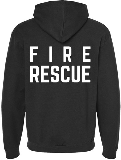 Fire Dept. Fire Rescue Full Zip Hoodie Firefighter Warm Double Side Hooded Zipper Sweatshirt for Men & Women