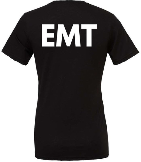 EMT Medical Paramedic Ambulance Emergency T-Shirt | Double Sided EMS First Responder Short Sleeve Tee Shirt