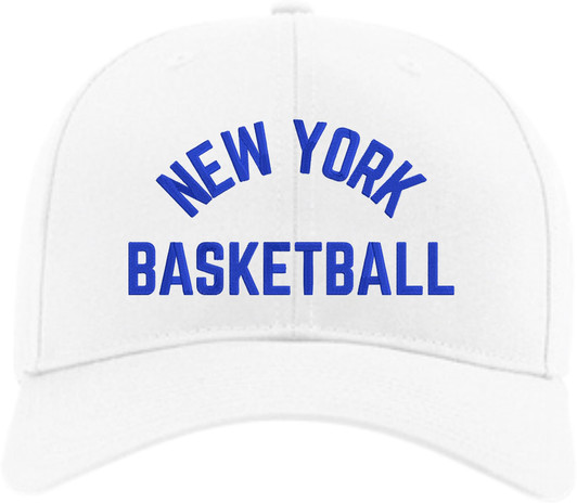 New York Basketball Embroidered Baseball Hat Structured Snapback Sports Fan NY NYC Street Ball Cap