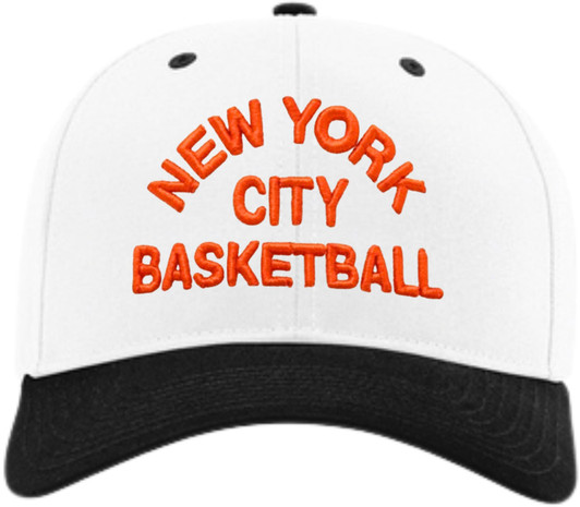 New York City Basketball 3D Puff Embroidered Hat Snapback Baseball Cap, Adjustable NYC B-Ball Cap
