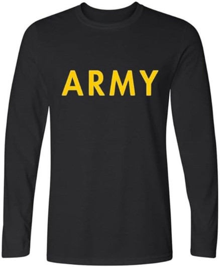 Army PT Style Long Sleeve T-Shirt | US Army Military Physical Training Exercise Workout Gear Long Shirt