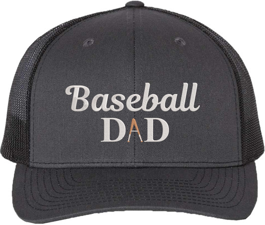 Baseball Mom or Baseball Dad Embroidered Trucker Cap Sports Parent Gift Mesh Snapback Adjustable Hat