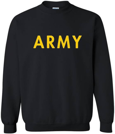 Army PT Crewneck Sweatshirt | USA Army Military Physical Training Exercise Workout Warm Sweatshirt