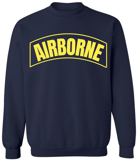 Airborne Military Crewneck Sweatshirt | U.S. Army Paratrooper Team Polycotton Crewneck Pullover
