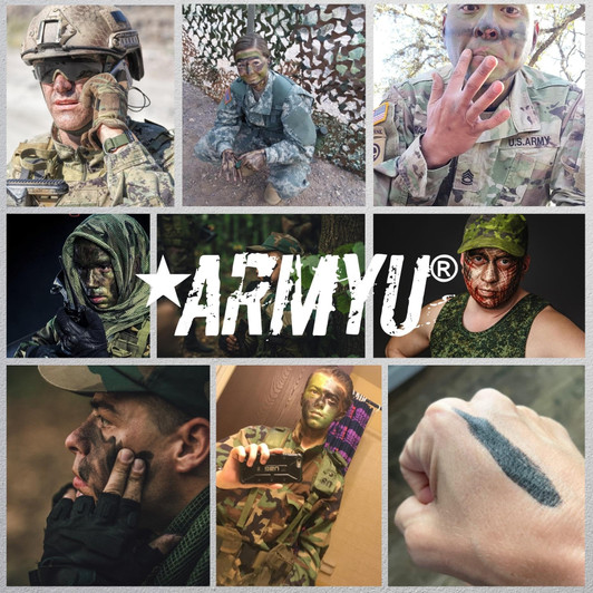 Camo Face Paint, NATO Military Camouflage Outdoor Makeup Jungle Paint Sticks