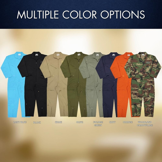 Flight Suit Coveralls Jumpsuit Military Style Air Force Pilots Costume Tactical Work Overalls Uniform for Men & Women