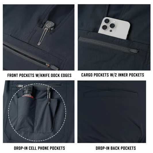 Women's Tactical Nylon Stretch Cargo Pants Duty Work Utility Uniform