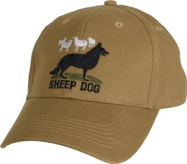 Coyote Brown Sheep Dog Adjustable Cap Baseball Hat