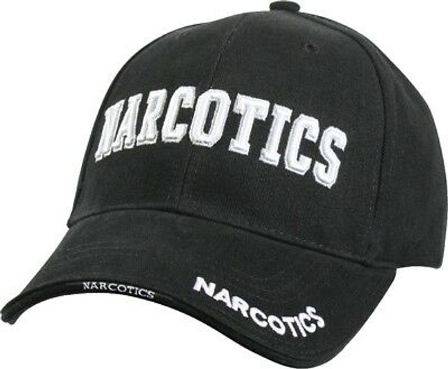 Black Deluxe Narcotics Low Profile Baseball Cap Hat
