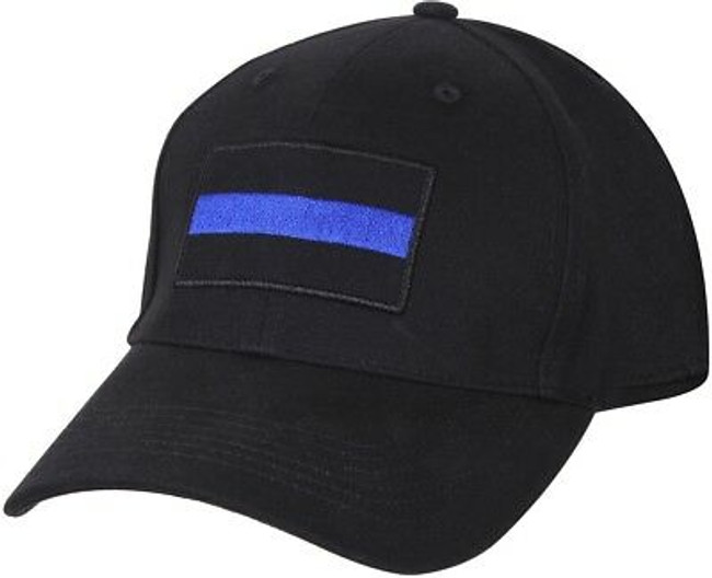 Black Thin Blue Line Law Enforcement Police Low Profile Adjustable Baseball Hat