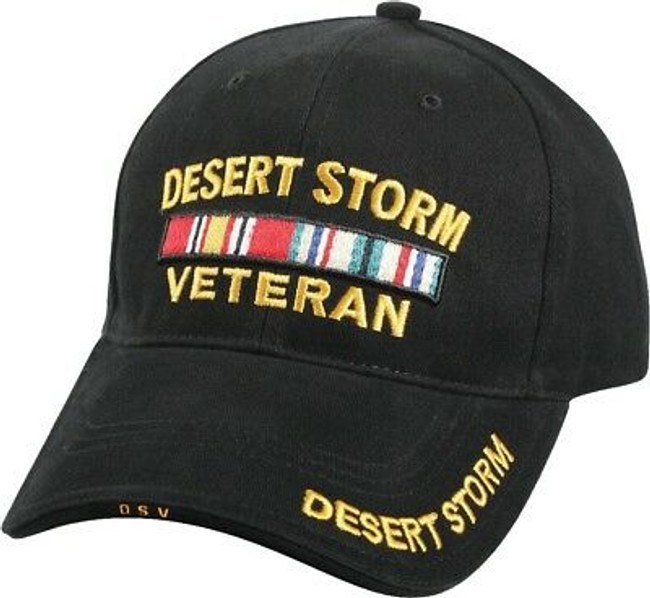 Black Desert Storm Veteran Deluxe Low Profile Baseball Hat Cap