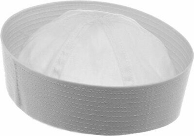 Sailor Hat White Military US Navy Cotton Dixie Cup Yacht Cap Sailing Nautical